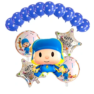 Cartoon Character pocoyo foil balloon helium balloon set for kids birthday party decoration party supplies