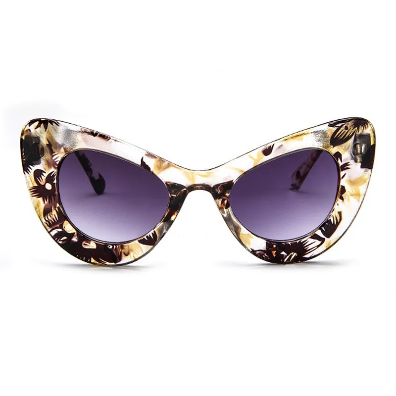 High Quality Stylish Women New Model Plastic Cat Eye Eyewear Glasses Leopard Print Eyeglasses Frame