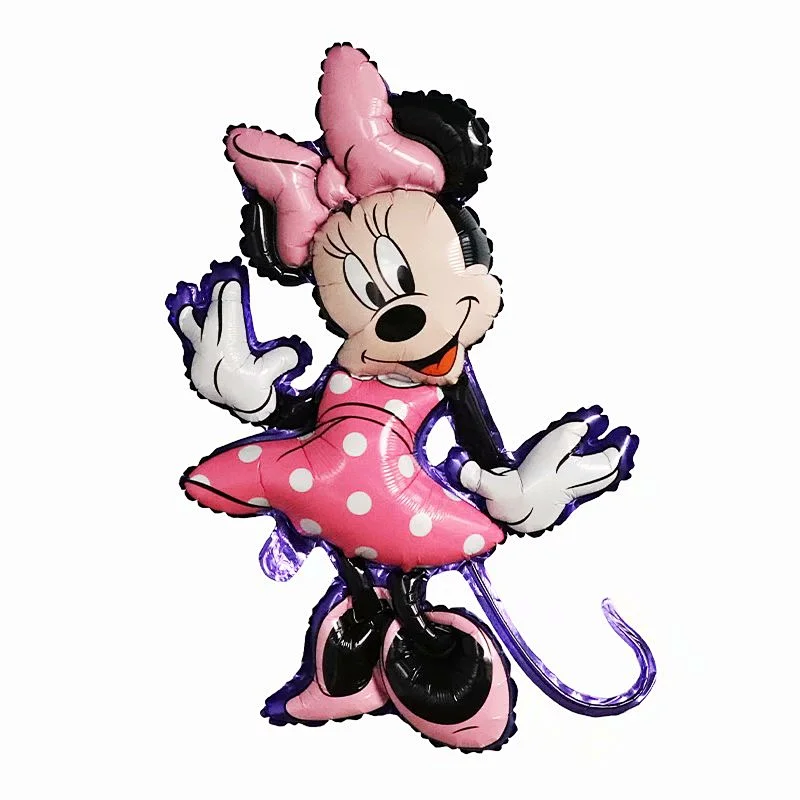 Hot selling 6pcs Mickey Minnie cartoon balloons set aluminum foil balloon for first birthday baby shower decoration