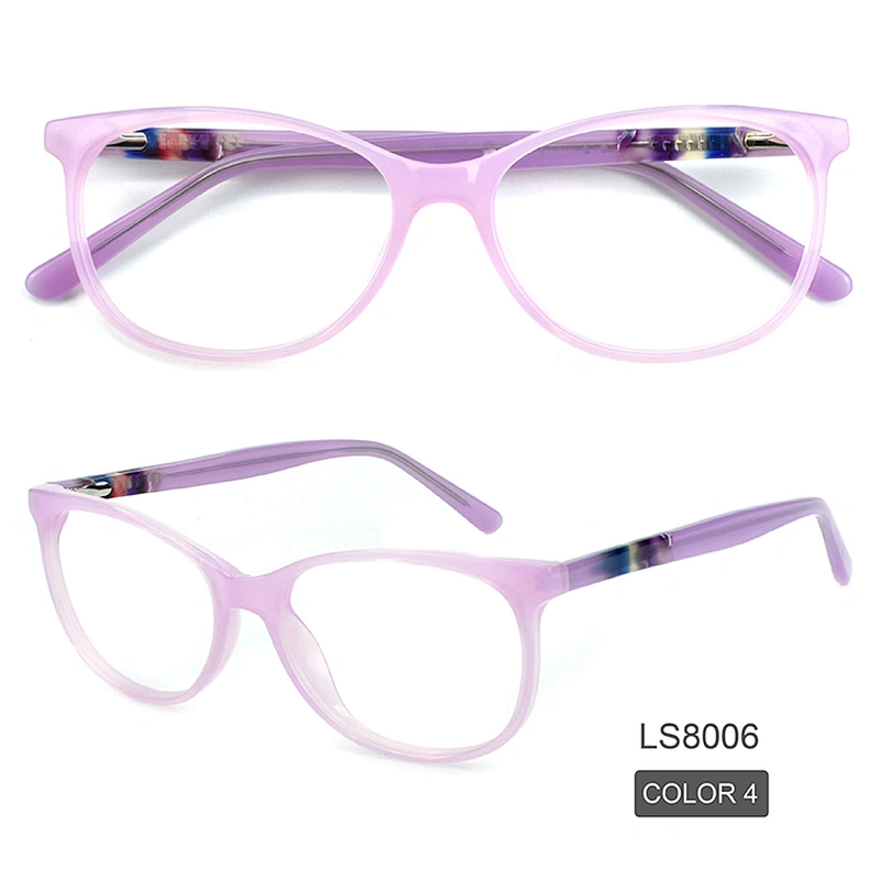 Stylish Round Acetate Eyeglasses Blocking Basic Anti Blue Light Blocker Glasses Oversized Frame
