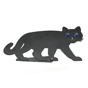 Custom made accepted black metal cat