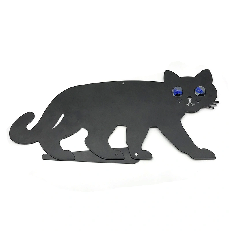 Custom made accepted black metal cat