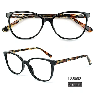 PS8093 flexible fashionable optical frames eyeglasses flexible safety acetate colorful glasses