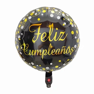 New hot selling balloons 10 inch Spanish foil balloon feliz cumpleanos wedding love balloons birthday party decoration