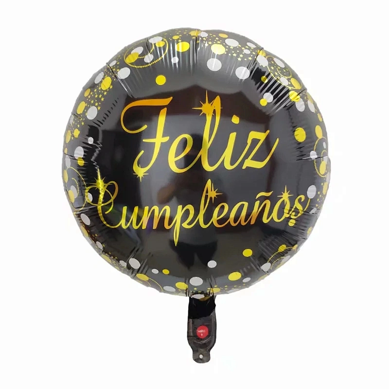New hot selling balloons 10 inch Spanish foil balloon feliz cumpleanos wedding love balloons birthday party decoration
