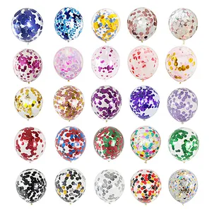 High Quality Globos 12 Inch Sequin Confetti Latex Balloons Wedding Birthday Party Decoration Balloon