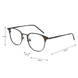 Ce Spectacle Eyeglasses Popular Round Metal Aviation Optical Frames Wholesale