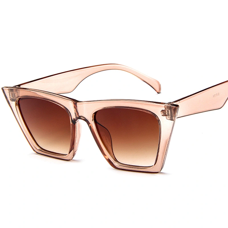 New Fashion Chic One Piece Oversized Sunglasses Vendor Flat Top Thick Frame Shades 2021