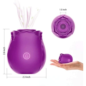 Rose Vagina Sucking Vibrator Nipple Sucker Oral Licking Clitoris Stimulation Powerful Sex Toys for Women femal