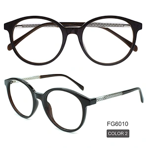 Vintage Retro Acetat Frame Clear Lens Glasses Fashion Eyewear Eyeglasses Round Circle Eye Glasses Optical Spectacle Frames