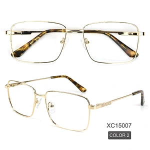 China Manufacturers Design Metal Square Eyeglasses Ready Stock Optical Frames