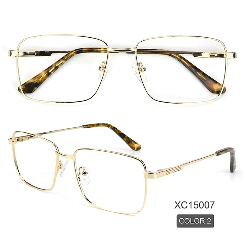 China Manufacturers Design Metal Square Eyeglasses Ready Stock Optical Frames