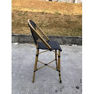 French style bistro rattan stool