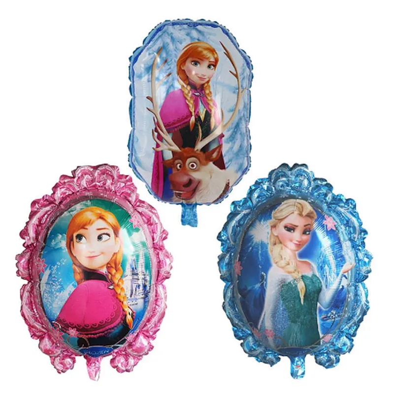 Elsa Anna Disney Frozen Princess Foil Helium Balloons Baby Shower Foil Globos Birthday Party Decorations Kids Toys