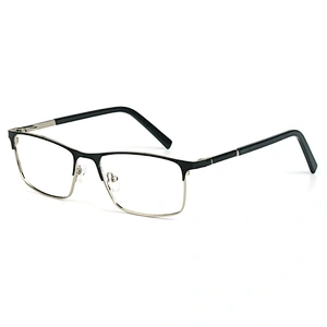 Full rim square classic metal optical frames custom logo eye glasses