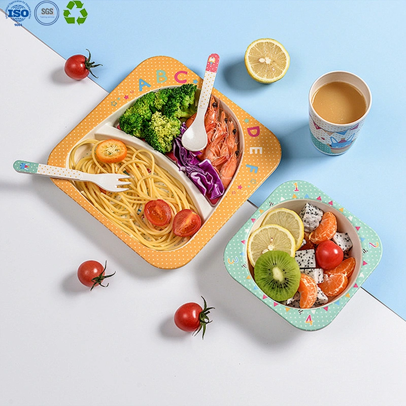 Bamboo Fiber Child Tableware Set