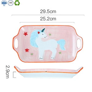 Cartoon ceramic tableware for children