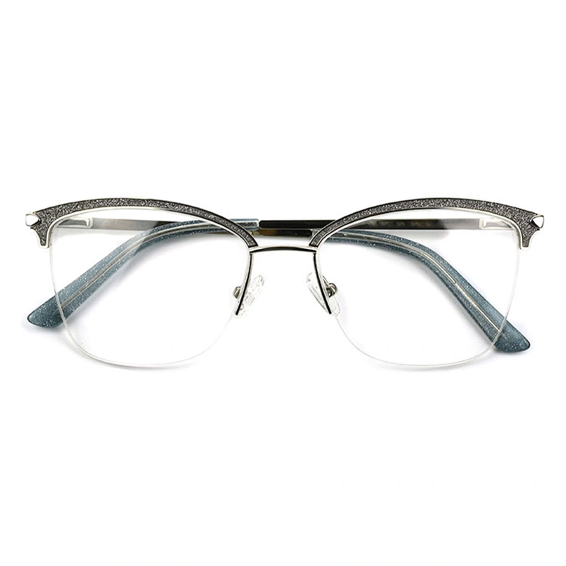 Luxury shining high quality women's metal optical glasses eyewear eyeglasses frames