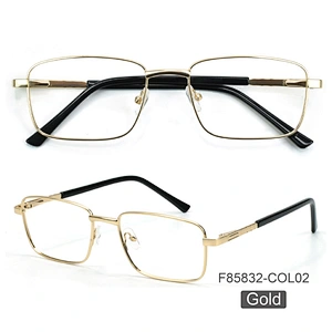 2021 Wholesale Promotional Cheap Glasses Mens Metal Eyeglasses Frames Spectacle Small Squared Optical Frames