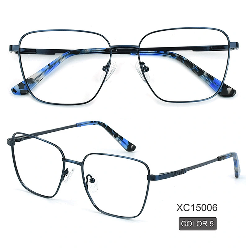 Gaming Glasses Anti Blue Light Blocking Protect Eye Metal Square Frame Bluelight Filter Computer Eyeglasses