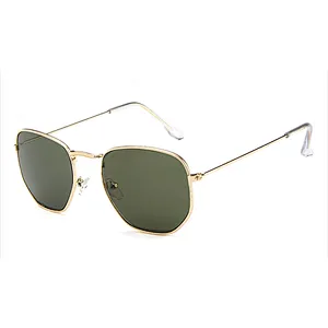 Classic High End Sunglasses Men Driving Sun Glasses Metal Mirror Eyewear Male
