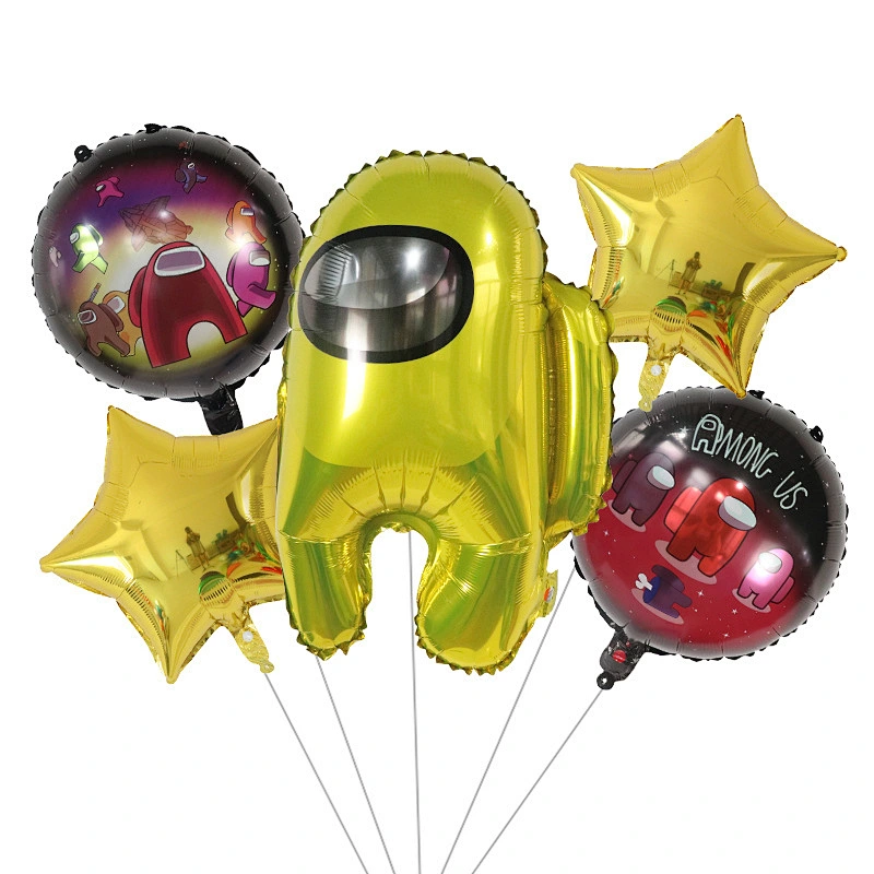 5pcs/set Among Us Balloon Garland Set for Kids Birthday Baby Shower Among Us Theme Party
