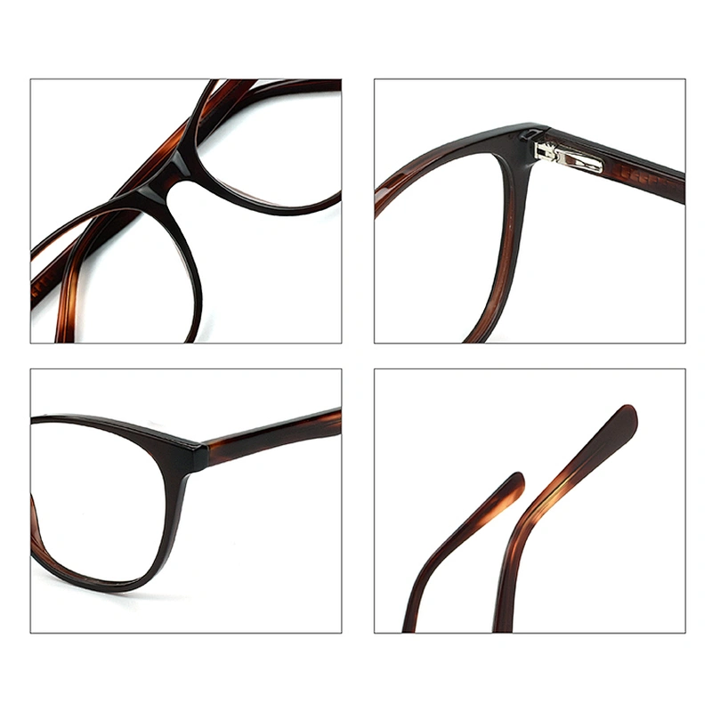 Classic Acetate Round Oversized Frames Optical Eyewear OEM/ODM Eye Glasses