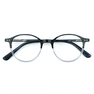PH2205 most competitive 6 color round acetate optical frames spot goods eyeglasses
