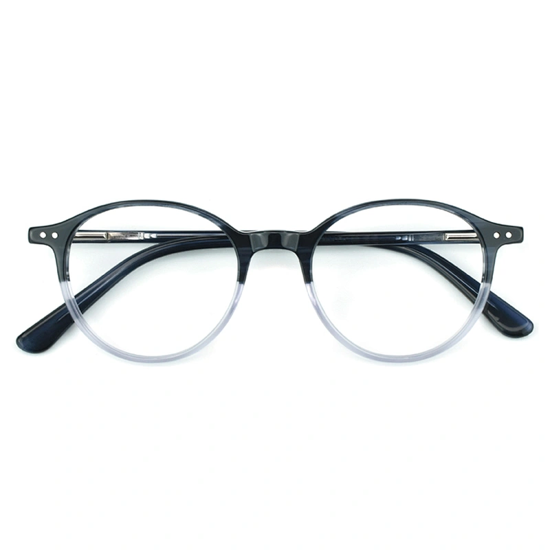 PH2205 most competitive 6 color round acetate optical frames spot goods eyeglasses