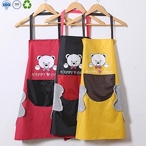 Kitchen Aprons with Coral Fleece