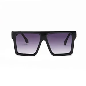 2021 New Arrivals Women Men PC UV 400 Custom Logo Big Shades Sunglasses Mirror Flat Top Sunglasses Sun Glasses