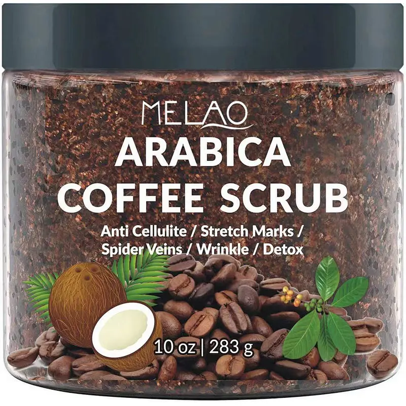 coffee body scrub private label organic whitening moisturizing exfoliating