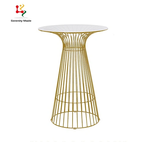 Glass wire corktail table
