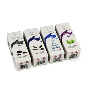 folding printing paper box for 30ml 60ml liquid vaping bottle package
