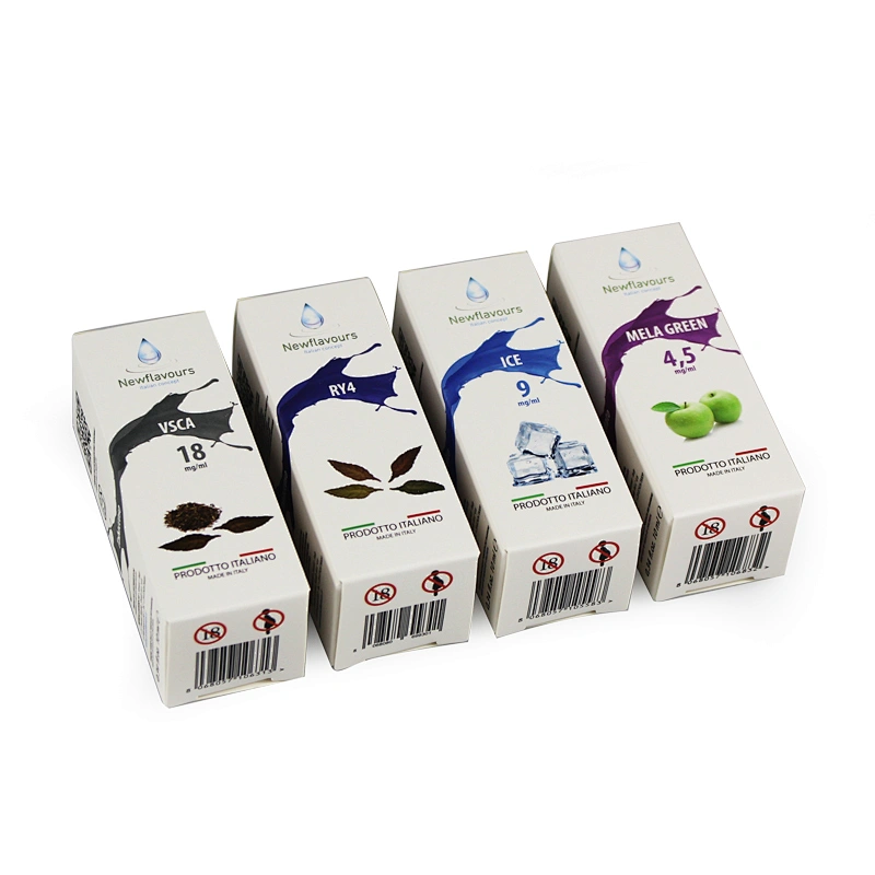folding printing paper box for 30ml 60ml liquid vaping bottle package