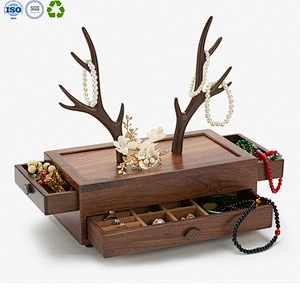 Wooden jewelry display box