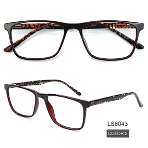 Transparent Computer Anti Blue Light Square Blocking Optical Eyeglasses Frame