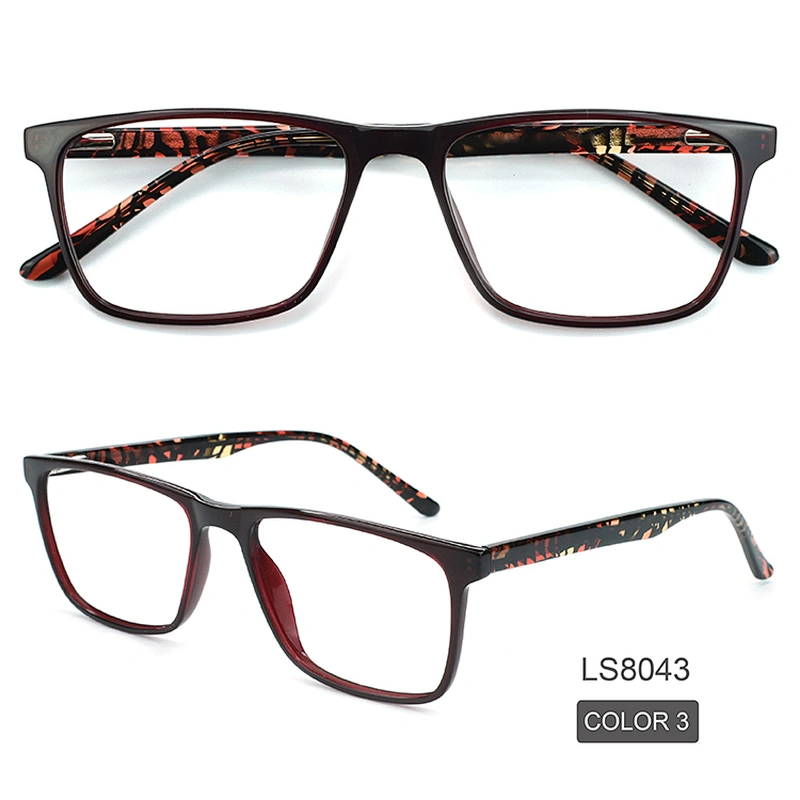 Transparent Computer Anti Blue Light Square Blocking Optical Eyeglasses Frame