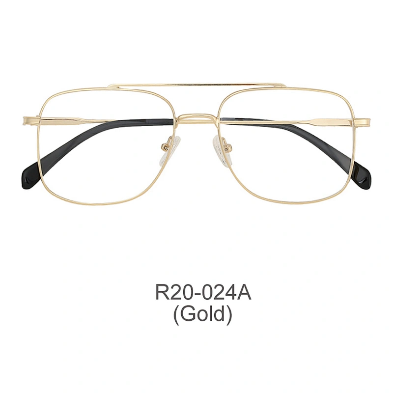classic double bridge men eyeglasses care products square metal