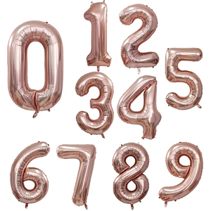 30 Inch Foil Number Balloon From 0 to 9 Digital Balloons For Wedding Birthday Party Decoration Balloons