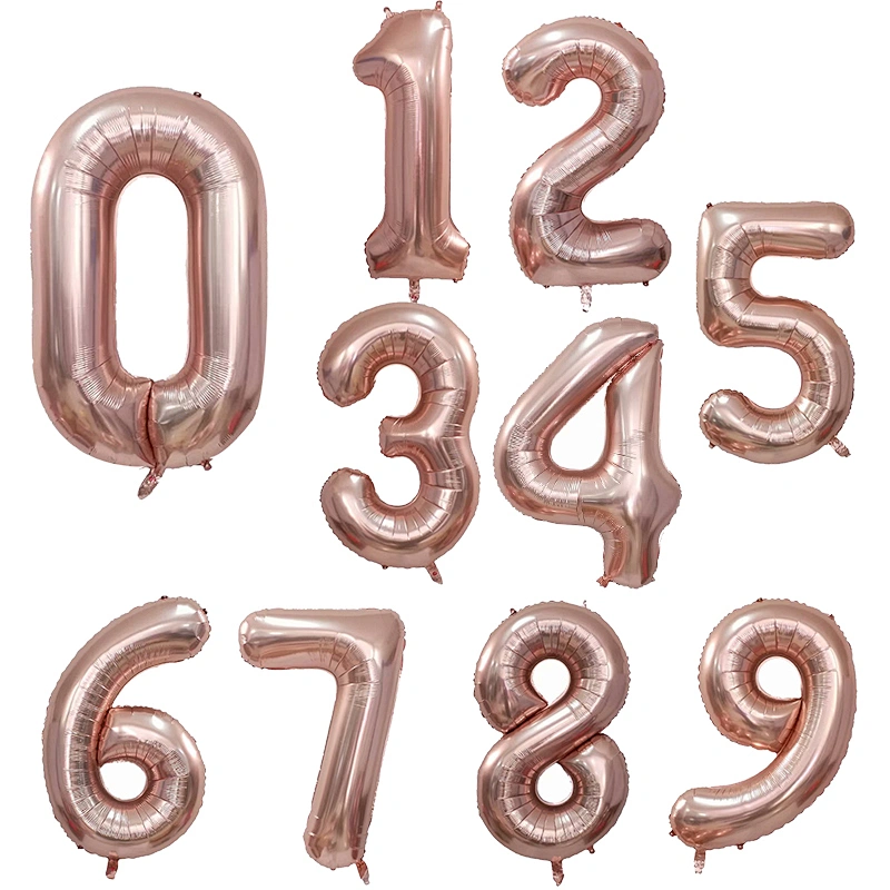 30 Inch Foil Number Balloon From 0 to 9 Digital Balloons For Wedding Birthday Party Decoration Balloons