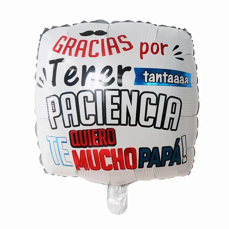 Multi-style 18 inch Spanish Happy Father's Day Feliz Papa Foil Helium Balloons Party Decorations