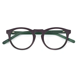 Prescription Eyeglasses Frames For Men and Women Wood Grain Optical Glasses Frame with Clear Lens