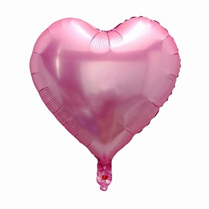 Multiple Color 18 inch Plain Pure Heart Shaped Foil Helium Balloons Birthday Party Decorations
