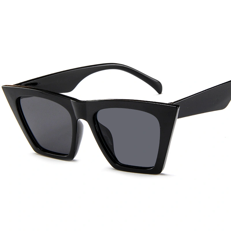 New Fashion Chic One Piece Oversized Sunglasses Vendor Flat Top Thick Frame Shades 2021