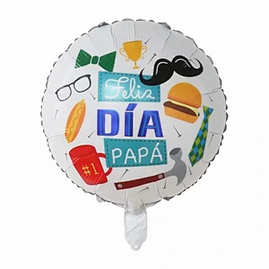 Multi-style 18 inch Spanish Happy Father's Day Feliz Papa Foil Helium Balloons Party Decorations