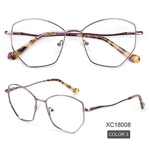 5 bold color diamond metal optical frame ready stock eye glasses