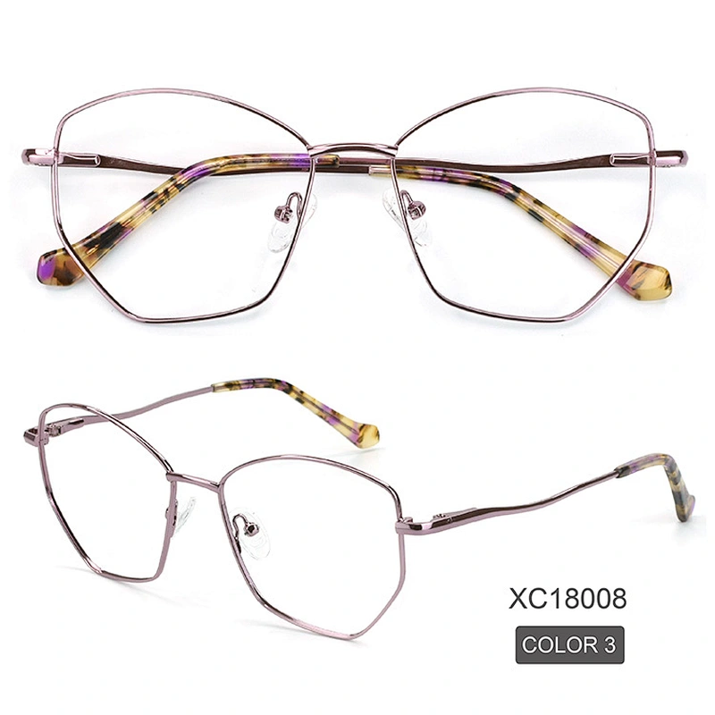 5 bold color diamond metal optical frame ready stock eye glasses