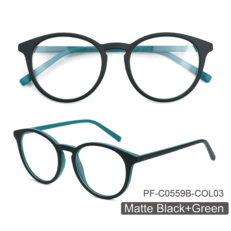 Hot sale Optical Frame Round Eyeglasses Frame Trendy Unisex Designer CP Frame