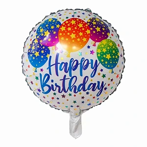 Multi-style 18 inch Happy Birthday Round Foil Helium Balloons Birthday Party Decorations